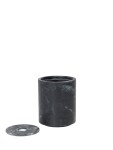 Ferm Living Dóza na vatové tyčinky Mist Charcoal