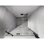 MEXEN/S - Lunar sprchové dvere krídlové ľavé 105, transparent, grafit metal 834-105-000-95-00-L