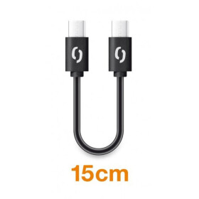 Aligator POWER Dátový kábel USB-C - USB-C 15cm čierna (DATKP44)