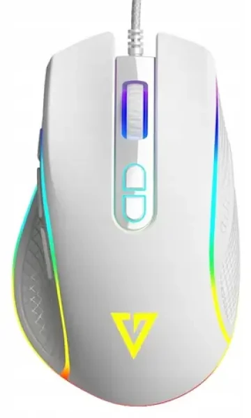 Modecom Volcano Veles biela / Herná myš / optická / 12800 DPI / USB (M-MC-VELES-200)