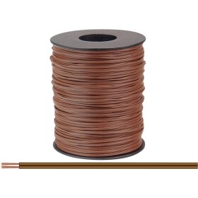 Donau Elektronik 114-88-100 opletenie / lanko 2 x 0.08 mm² hnedá 100 m; 114-88-100