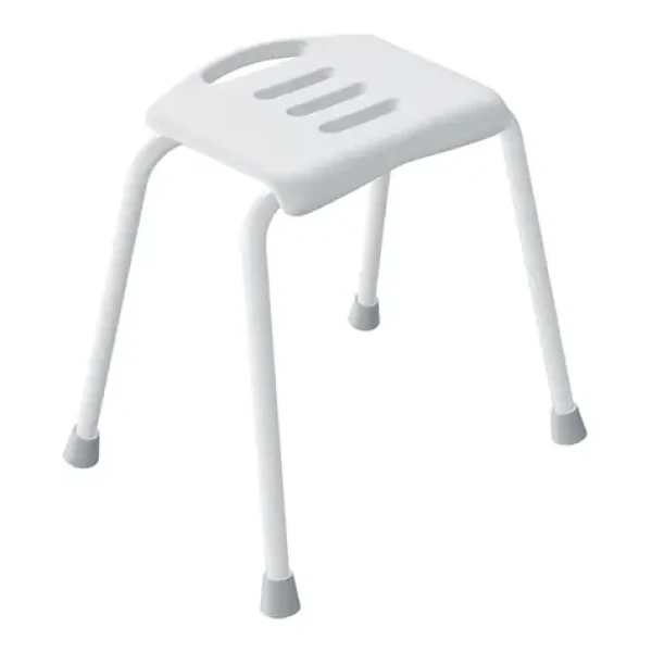Spirella SITZ sedátko do sprchy bielej / oceľ / 48 cm / do 130 kg (7610583300119)