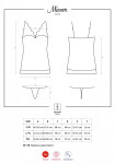 Elegantná košieľka Miamor chemise burgundy - Obsessive L/XL bordó