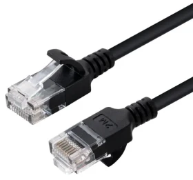 MicroConnect čierna / Patch kábel / Cat 6 U/UTP Slim / RJ45-RJ45 / 3 m (V-UTP603S-SLIM)