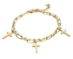 Marc Malone Pozlátený dvojitý náramok May Gold Bracelet MCB23045G