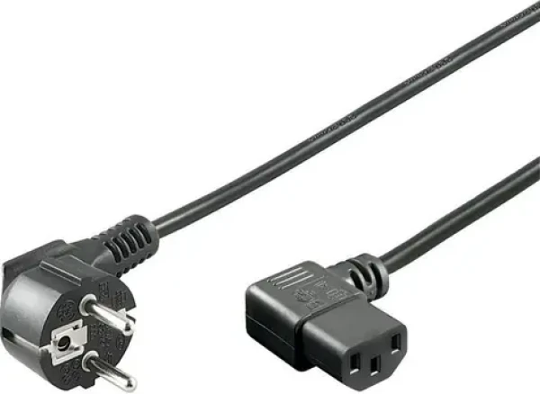 Goobay 93119 čierna / Napájací kábel / C13 / 5 m / 1 mm2 (93119)