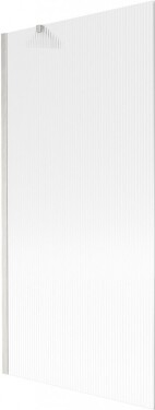 MEXEN/S - Next vaňová zástena FIX 90 x 150, prúžky, nikel kartáčovaná 895-090-000-00-09-97