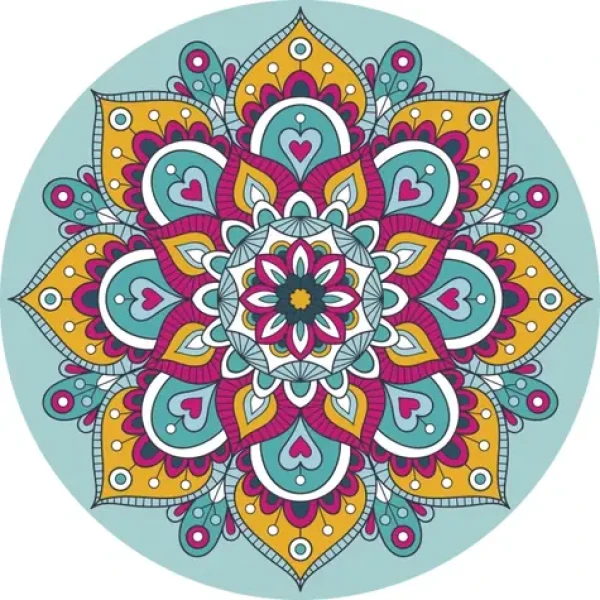 GRAFIX Diamantové maľovanie na ráme Mandala tyrkysová 30cm