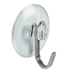 Spirella SUCTION HOOK háčik s prísavkou priehľadný / PVC / nerez oceľ / priemer 36 mm (7610583109859)