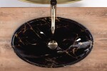 REA - Umývadlo na dosku Pamela Black Marble Shiny REA-U5067