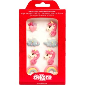 Cukrová dekorácia jednorožec, oblaky a dúha - Dekora - Dekora