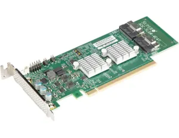 SuperMicro AOC-SLG4-4E4T / Radič / 4X NVMe Gen4 / 2x SFF-8654-8i / PCIe x16 Gen4 LP (AOC-SLG4-4E4T-O)