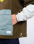 Knowledge Cotton Fleece Anorak 1100 Dark Olive S