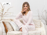Laveza Afra pyžamo 1617 dĺžka/r M-2XL světle růžová XXL