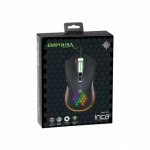 INCA IMG-347 čierna / Herná myš / RGB / 7200 DPI / 8 tlačidiel / USB / 1,5 m (IMG-347)