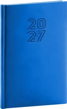 NOTIQUE Aprint 2027 modrá / Týždenný diár / 15 x 21 cm