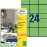 Avery-Zweckform 3450 etikety 70 x 37 mm papier zelená 2400 ks trvalé univerzálne etikety; 3450