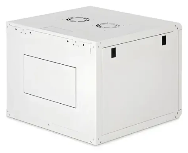 Digitus Dynamic čierna / Nástenný rozvádzač / 19" / 12U / 638x600x600 mm / sklenené dvere / IP20 (DN-19 12U-6/6-EC-SW)