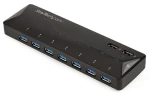 StarTech USB Hub 7 portov čierna / USB hub / USB 3.0 / 2x rýchlonabíjací Port 2,4 A (ST93007U2C)