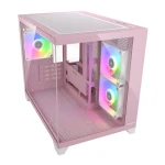 COUGAR FV150 ARGB ružová / PC skriňa / micro-ATX / mini-ITX / tvrdené sklo / bez zdroja (CGR-2QA6P-RGB)