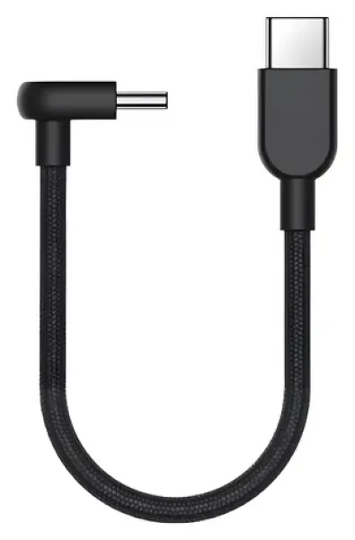 XIAOMI USB-C to USB-C opletený kábel 10cm tmavo šedá / Dátový kábel / 60W / 3A / 20V (73615)