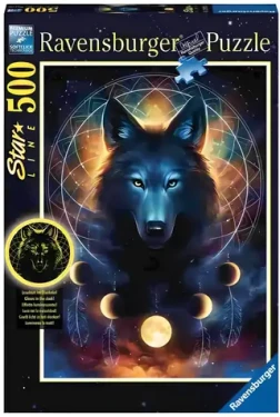 Ravensburger Svietiace puzzle Lunárny vlk