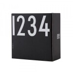 DESIGN LETTERS Hrnčeky na espresso 1234 Black 100 ml - set 4 ks