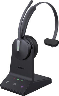 Yealink Yealink WH64 Hybrid Mono Teams Sada słuchawkowy Bezprzewodowy Opaska na głowę Biuro/centrum telefoniczne Micro-USB Bluetooth Čierny