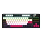 LORGAR KBP70TKLW (CZSK) čierna/červená / bezdrôtová herná klávesnica 75% / CZSK / 2.4GHz / BT 5.0 / RGB (LRG-KBP70TKLW-BK-CS)