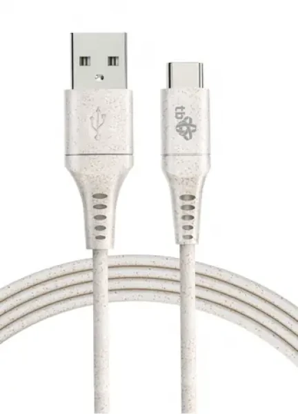 TB Touch Eco friendly béžová / Dátový kábel / USB-A (M) - USB-C (M) / 1 m (AKTBXKUC3A10EKO)