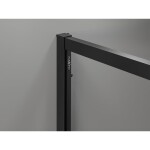 MEXEN/S - Exo sprchovací kút, posuvné dvere 160 x 85, transparent, čierna 8151-160-085-70-00