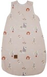 EKO Vak na spanie bavlnený MEDIUM My farm Powder Pink 50x75 cm 2,5 TOG