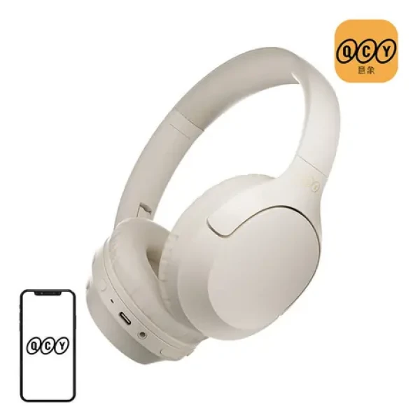 QCY H2 Pre biele / Bezdrôtové slúchadlá / do uší / Bluetooth 5.3 / ENC / výdrž až 60 h (H2 Pro white)