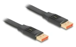 DeLock 81007 čierna / Plochý DisplayPort kábel / 3 m / 8K/60Hz / DisplayPort 1.4 (81007)