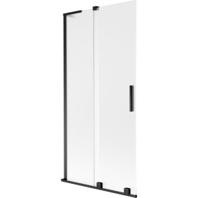 MEXEN/S - Velar L dvojkrídlová posuvná vaňová zástena 90 x 150, dekor, čierna 896-090-003-31-70