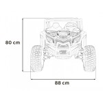 Mamido Elektrické autíčko Buggy UTV X3 Off-Road 4x4 24V ružové