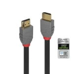 Lindy Anthra Line čierna / Kábel HDMI / HDMI 2.1 Ultra High Speed / 48 Gbps / 1 m (36952)