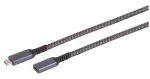 SCONN USB-C predlžovací kábel textilný / Predlžovací kábel / USB 3.2 / PD / 0,5 m (14-74003)