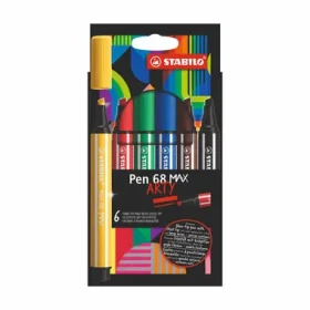 STABILO® Pen 68 MAX - ARTY - 6 ks súprava - 6 rôznych farieb (768/06-21)