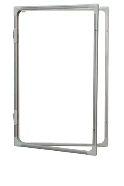 2x3 Vitrína 90x60 cm biela / Vitrína / interiérová / vertikálne otváranie / magnetický povrch