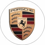 Jedlý papier logo Porsche 19,5 cm - Pictu Hap