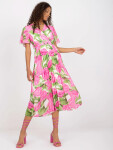 Dámske šaty DHJ SK 11331 2.32 pink-green - FPrice UNI
