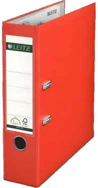 Leitz Zakladač A4 PP červený / Zakladač / Šírka chrbta 81 mm / 490 g (10105020)