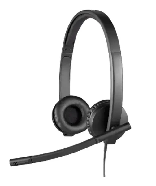 Logitech H570e čierna / slúchadlá s mikrofónom / USB-A / kábel 1.9 m / pre MS Teams (981-001426)
