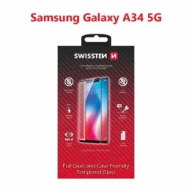 Swissten FULL GLUE COLOR FRAME CASE FRIENDLY ochranné sklo pre Samsung Galaxy A14 5G čierna (54501835)