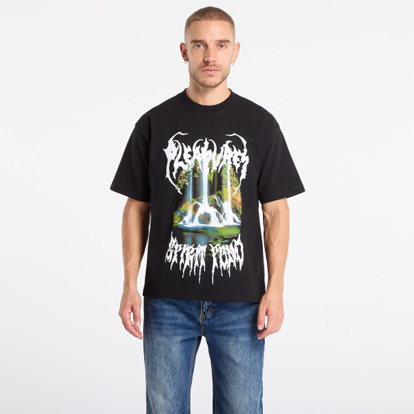 Tričko PLEASURES Pond T-Shirt Black M