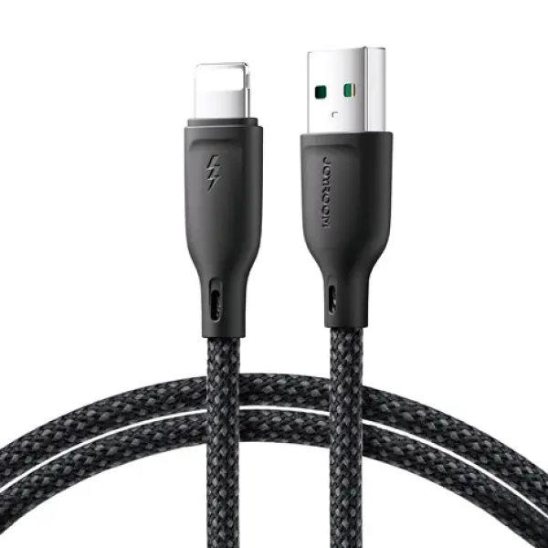 Joyroom Multi-Color Series S-A34 Nabíjací kábel USB-A (M) - Lightning (M) 3A 1m čierna (6941237110527)