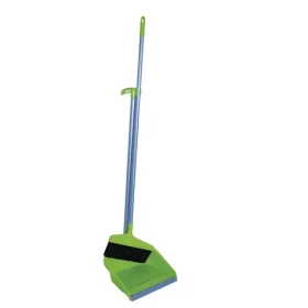 MSV Zmeták s lopatkou na tyči zelený / Zmeták s lopatkou / 80 cm / plast