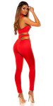 Sexy KOUCLA Jumpsuit with Cut Outs red Einheitsgroesse