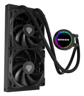 Genesis Hydria 240 čierna / Komplet vodného chladenia CPU / 2x 120 mm / ARGB / max. 1500 RPM / 80 CFM (NLG-2318)